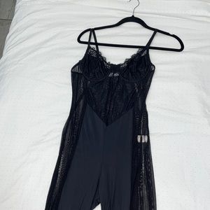 Lace black bodysuit